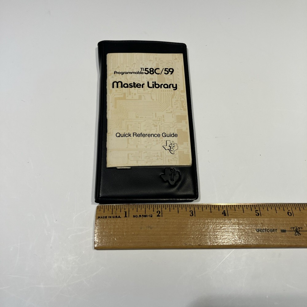 Texas Instruments TI-58C/59 Programmable Calculator Master Library Module ONLY