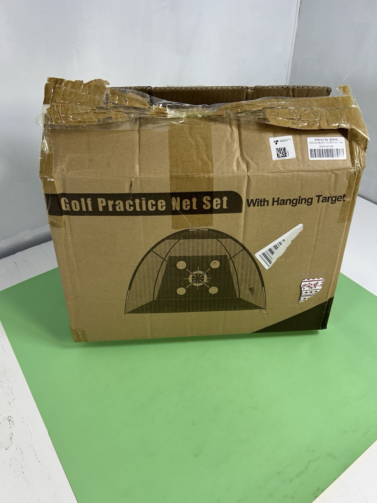 10x7ft Golf Practice Net with Hitting Mat and Balls