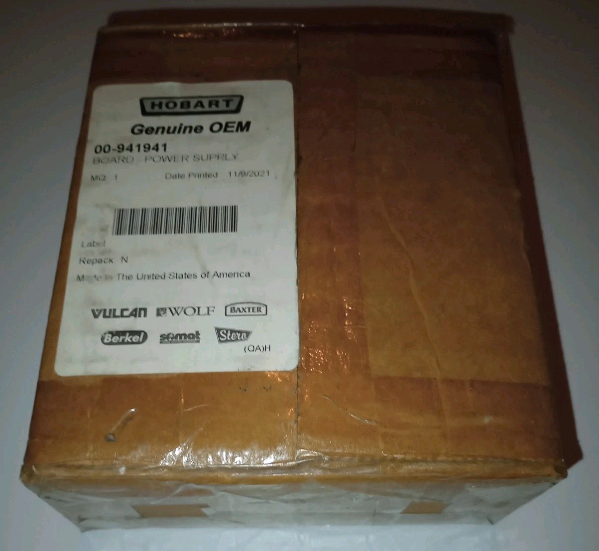 HOBART DISHWASHER LXE 00-941941 POWER SUPPLY BOARD, GENUINE OEM, FREE SHIPPING