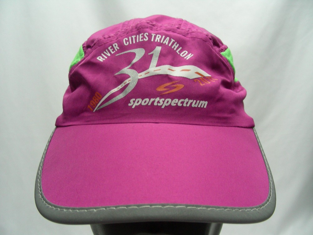 RIVER CITY TRIATHLON - LIGHTWEIGHT POLYESTER ADJUSTABLE BALL CAP HAT!