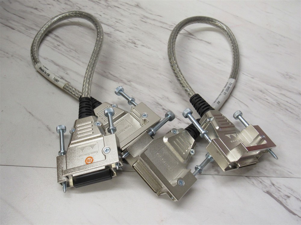 Lot of 2 Cisco 72-2632-01 41826 Stackwise Stacking Cable CAB-STACK-50CM