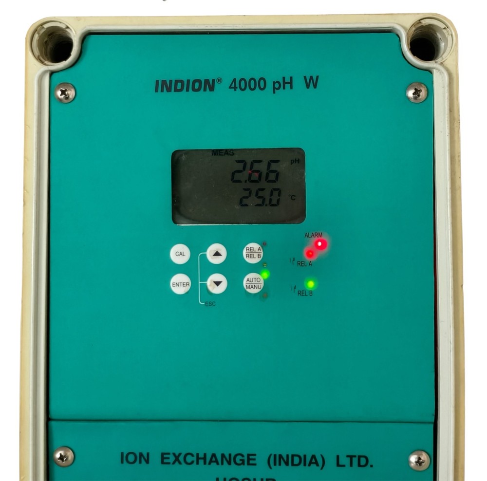 Indion Ion Exchange 4000 pH W 4000PHW Controller Field MTD Transmitter