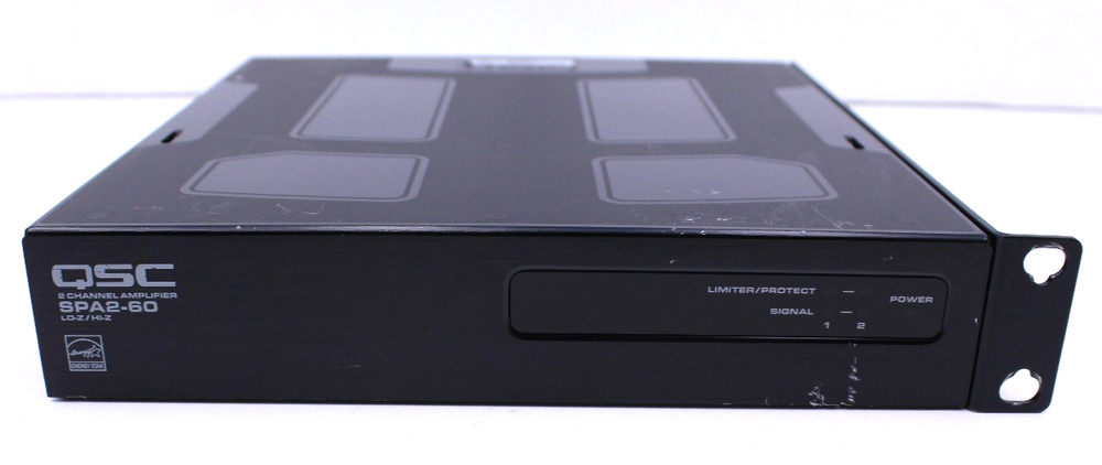 QSC SPA2-60 Power Amplifier w/ Power Cable - Tested