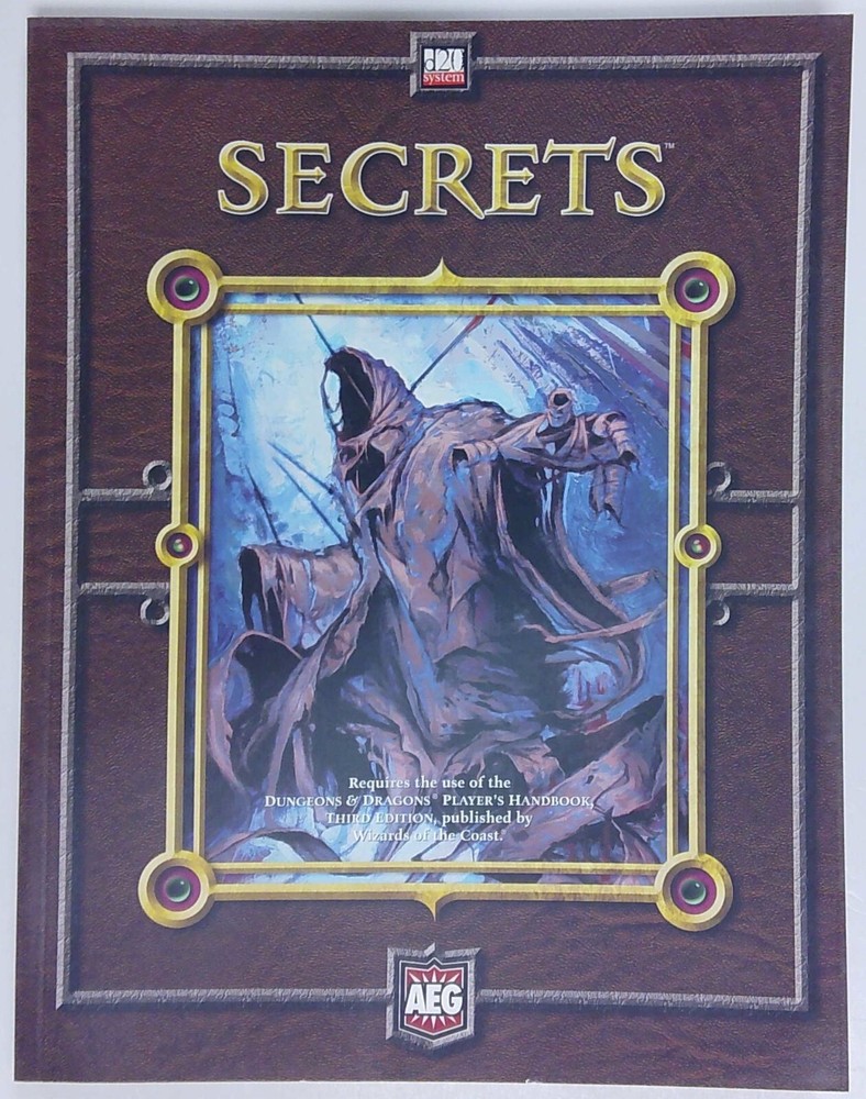 DUNGEONS AND DRAGONS 3RD/3.5 EDITION, D20 SYSTEM: SECRETS  AEG8522