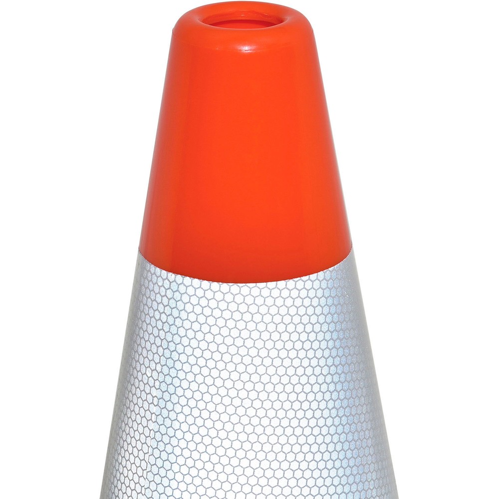 18" Reflective Traffic Cone Solid Orange Base 2-1/2 lbs