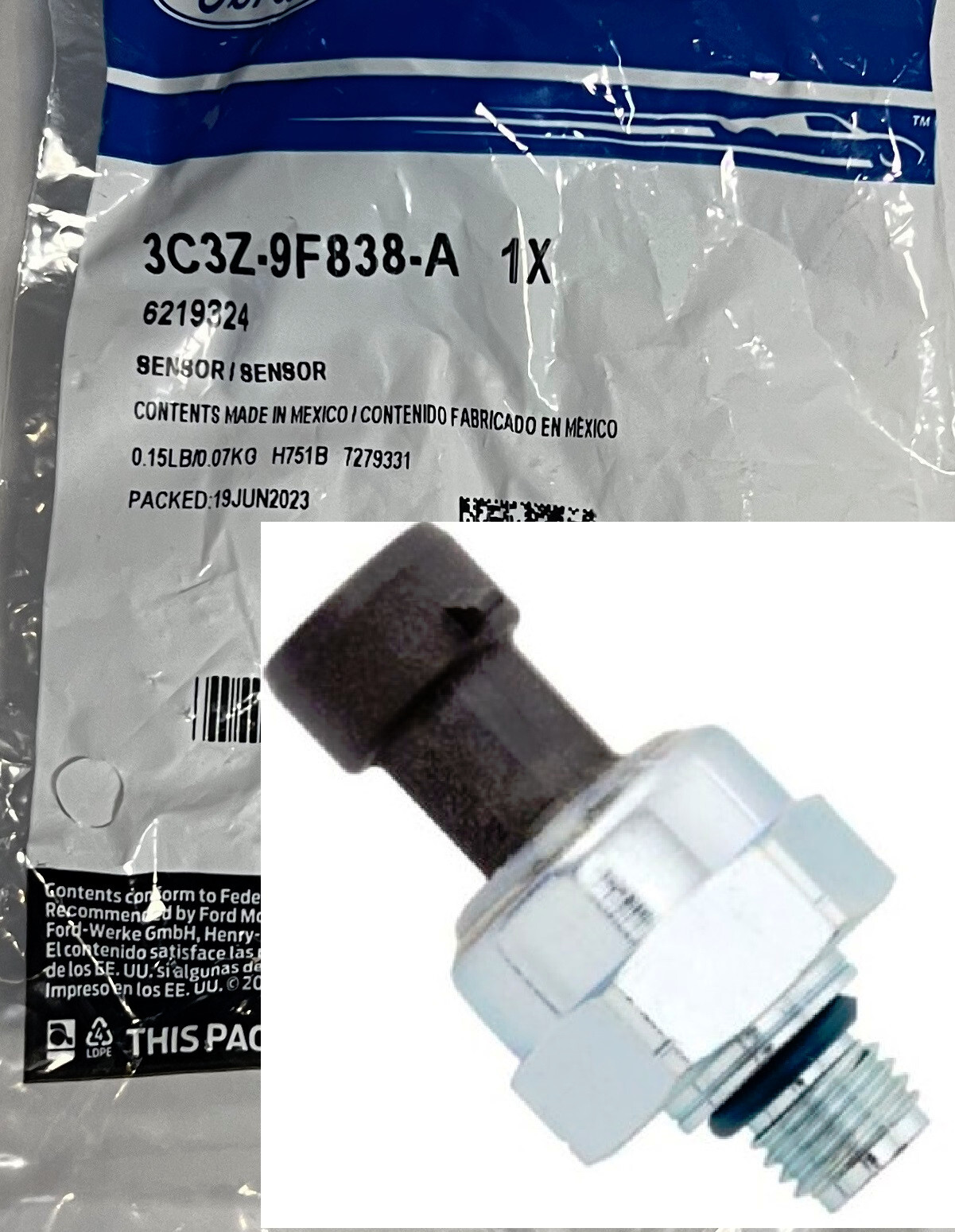 3C3Z-9F838-A OEM ICP for Ford 6.0L Diesel Powerstroke ICP Sensor Early 03-04