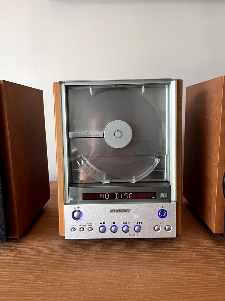 sony cmt-ex1 vertical loading cd player