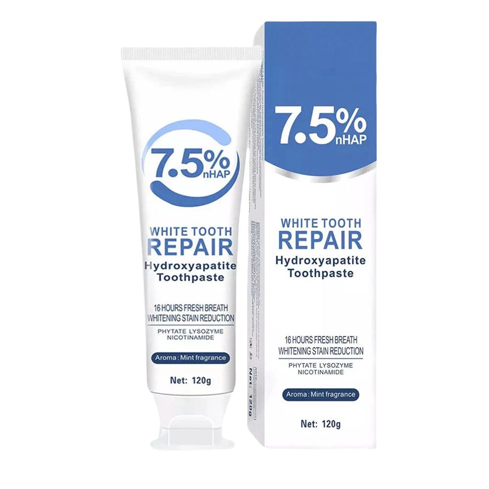 7.5% Hydroxyapatite Toothpaste Remove Yellow Tooth Stains For Sensitive Teeth