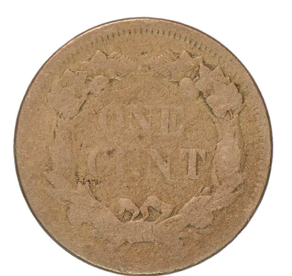 1858 1C Small Letters Flying Eagle Cent ~ Good