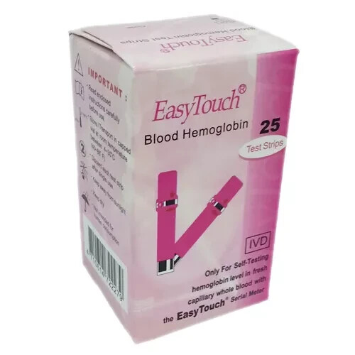 🫰🏻EasyTouch Blood Hemoglobin Test Strips 1 box ( 25 Test Strips) 🫰🏻