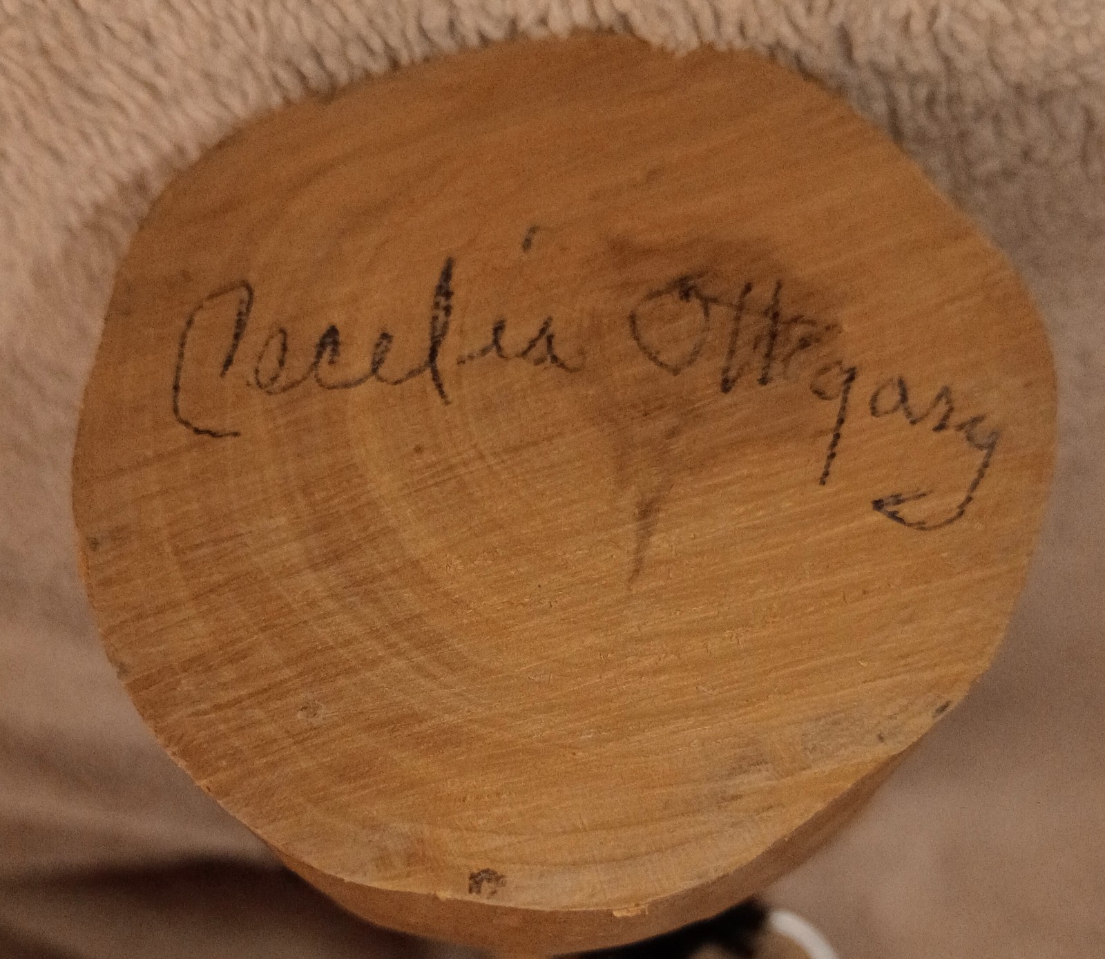 Wonderful Cecelia Ottogary Crow Doll Carrying A Gathering Basket With Walking St