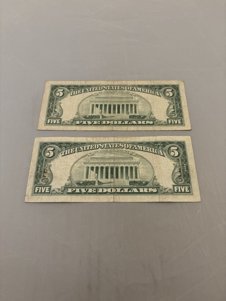 1963 Red Seal $5 Notes