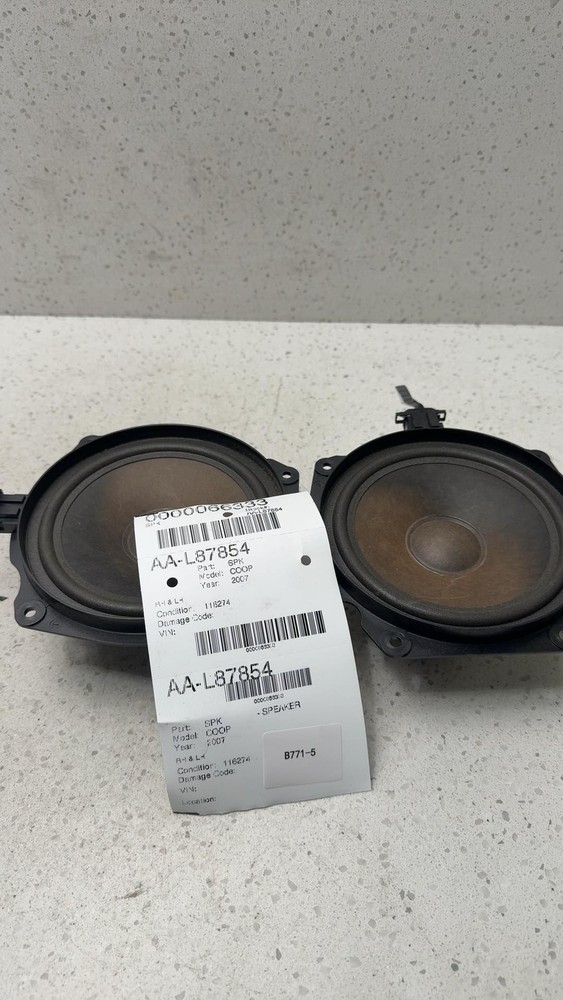 07 Mini MINI COOPER Speaker RH & LH