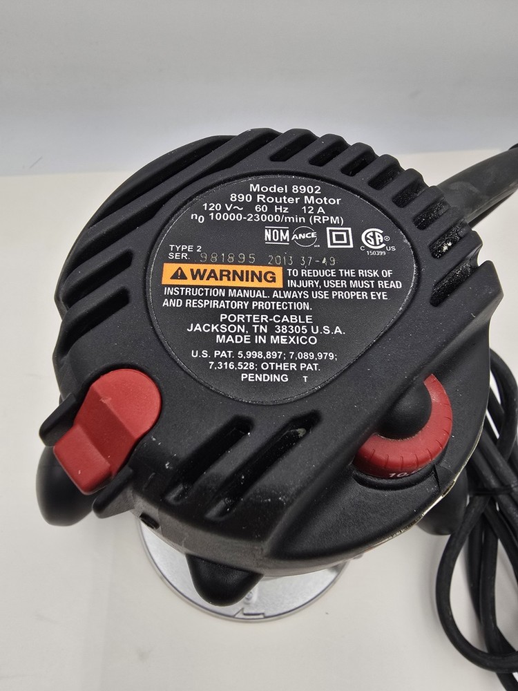 PORTER CABLE 8902 Router Type 2 With Fixed And Plunge Base 8931 Variable Speed