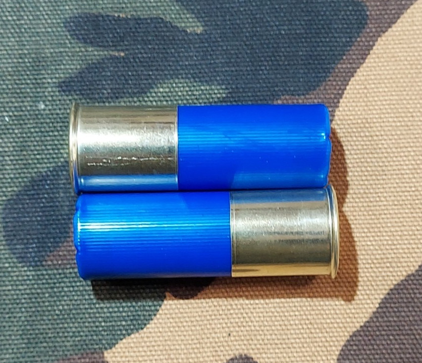 12 GAUGE 2 3/4" SNAP CAPS TRAINING ROUNDS SET OF 8 SAFETY BLUE HIGH BRASS 1oz