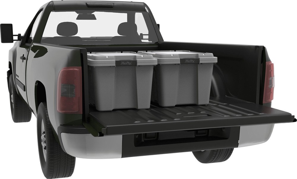 12 Gal Plastic Stackable Container Bin Garage Utility Storage Box Tote 6 Pack US