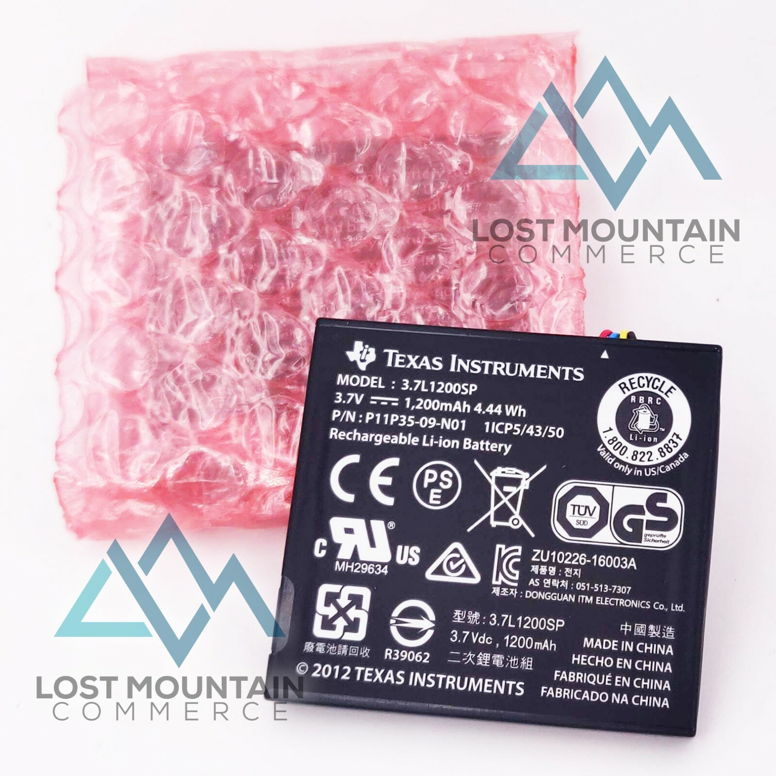 New Genuine Texas Instruments Rechargeable Battery with Wire CX CAS Ti-84+ CSE