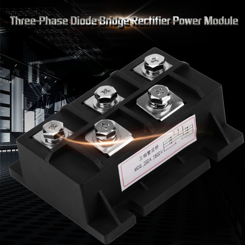 Bridge Rectifier 200A Amp 1600V MDS200A 3-Phase Diode Rectifier Power Module