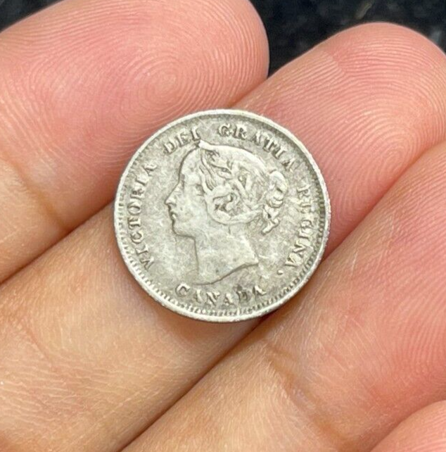 1899 Canada 5 Cent Silver Coin