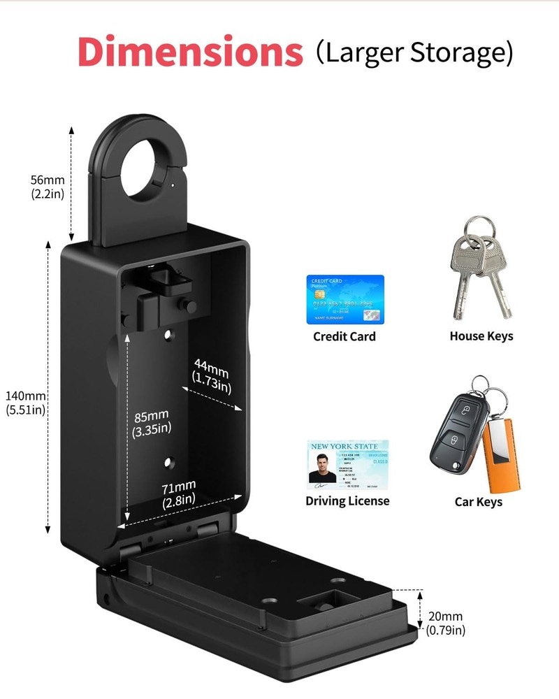 Populife Smart Fingerprint Lock For Keys Code Wireless Remote Access Key Lock