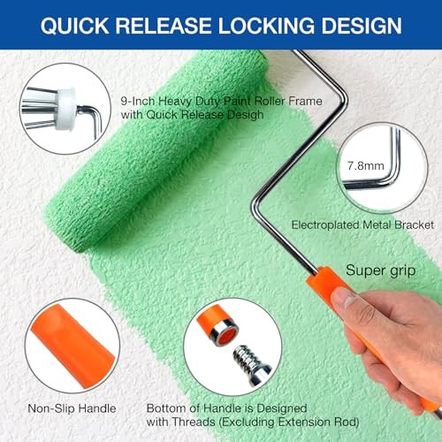 King Origin 20 Piece Paint Roller Kit, Paint Roller 20 Pack, 9" & 6" roller