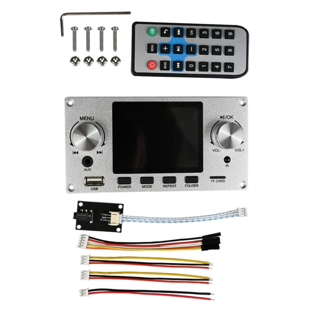 2.8" IPS Screen Decoder Board Bluetooth MP3 TF USB Aux IR Audio Module