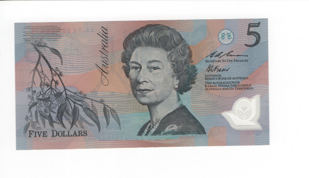 1994 Australia 5 Dollar Low Numbered Banknote - UNC - # 34751