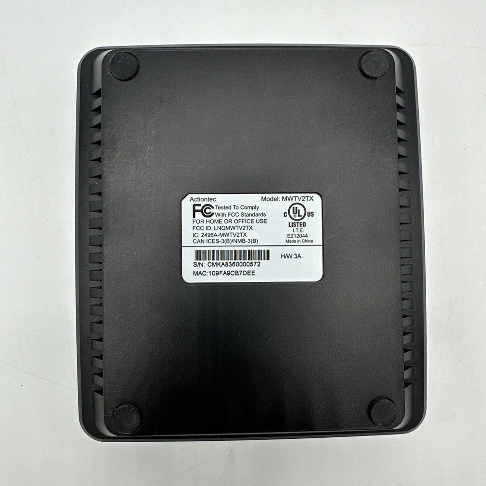 Actiontec Wireless HD Video Transmitter Model MWTV2TX. Only UNTESTED