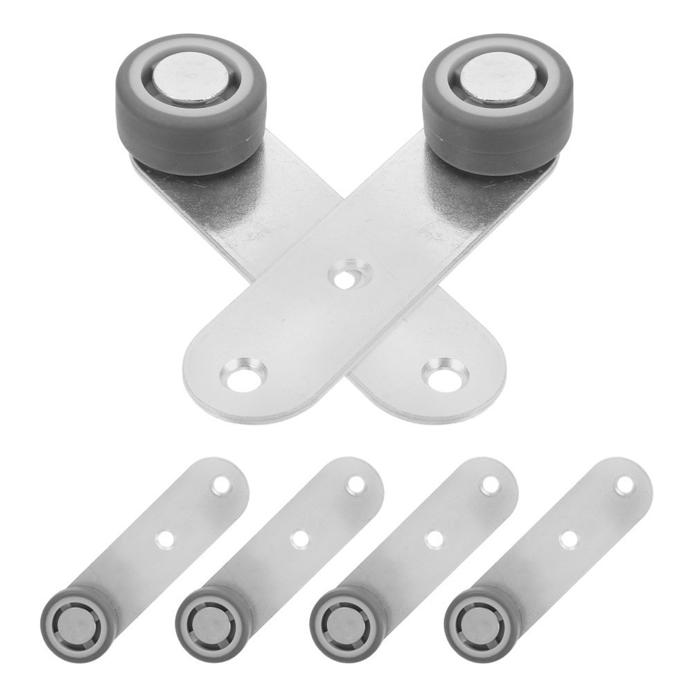 6 Pcs Wardrobe Door Roller Wheels Sliding Upper Guide Heavy Support