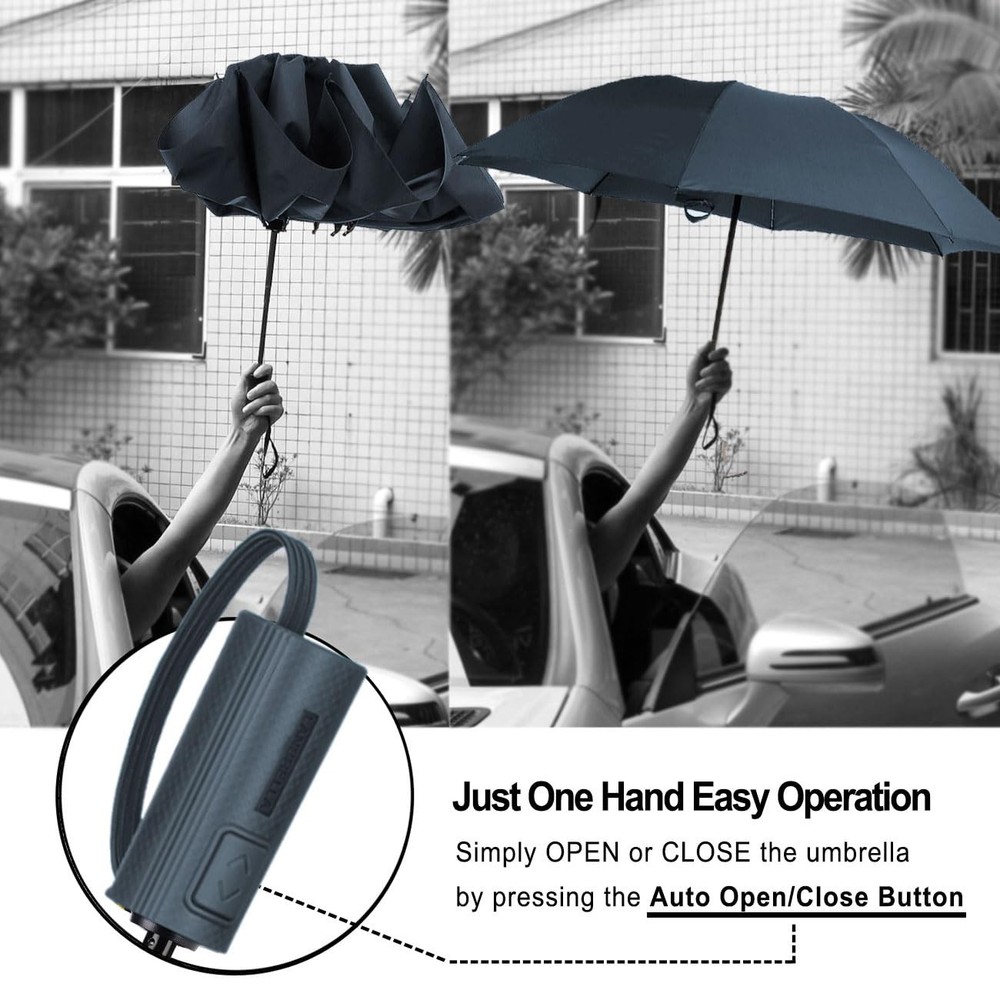 Inverted Windproof Compact Umbrella