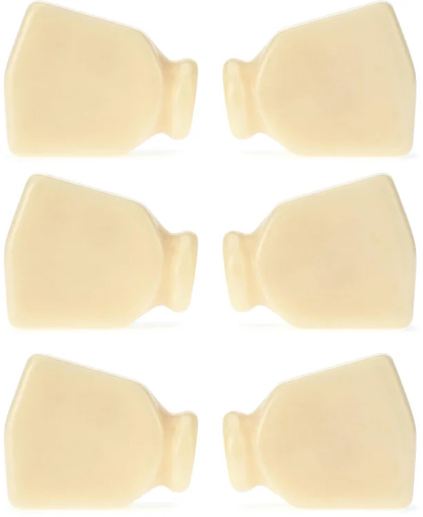 Grover Keystone Buttons - Ivory, 6-pack
