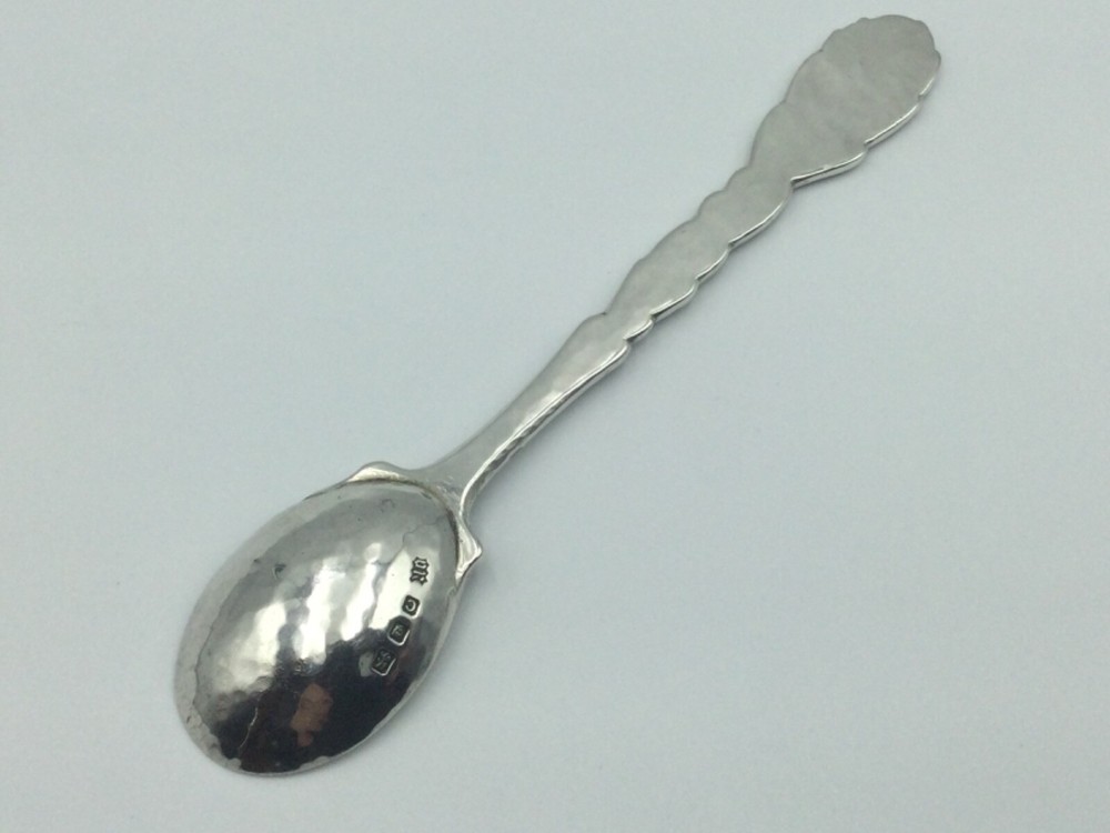 SOLID SILVER SPOON, OMAR RAMSDEN, ROSEMARY PATTERN, LONDON C1938
