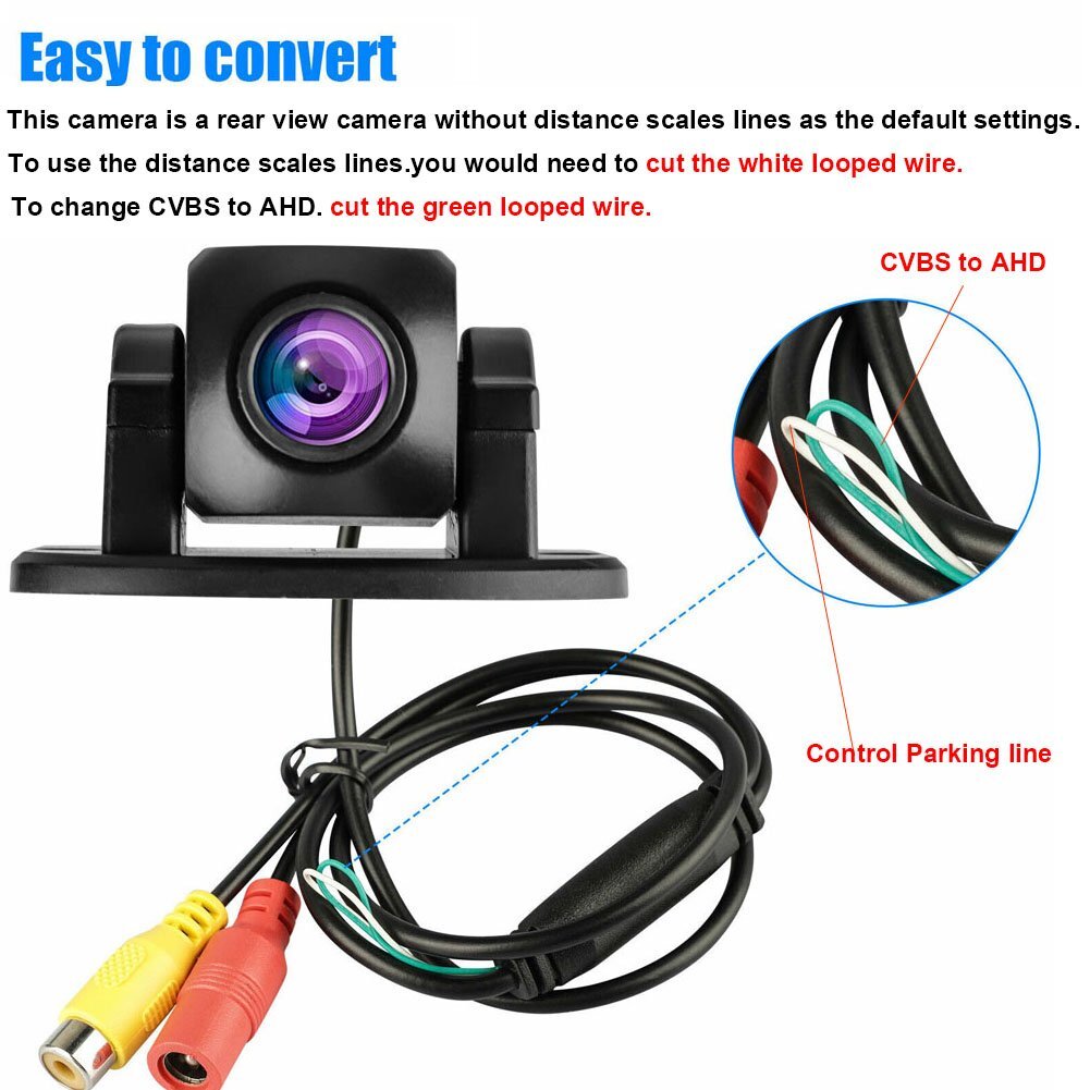 170º Car Rear View Reverse Backup Parking Camera Waterproof Night Vision CMOS US