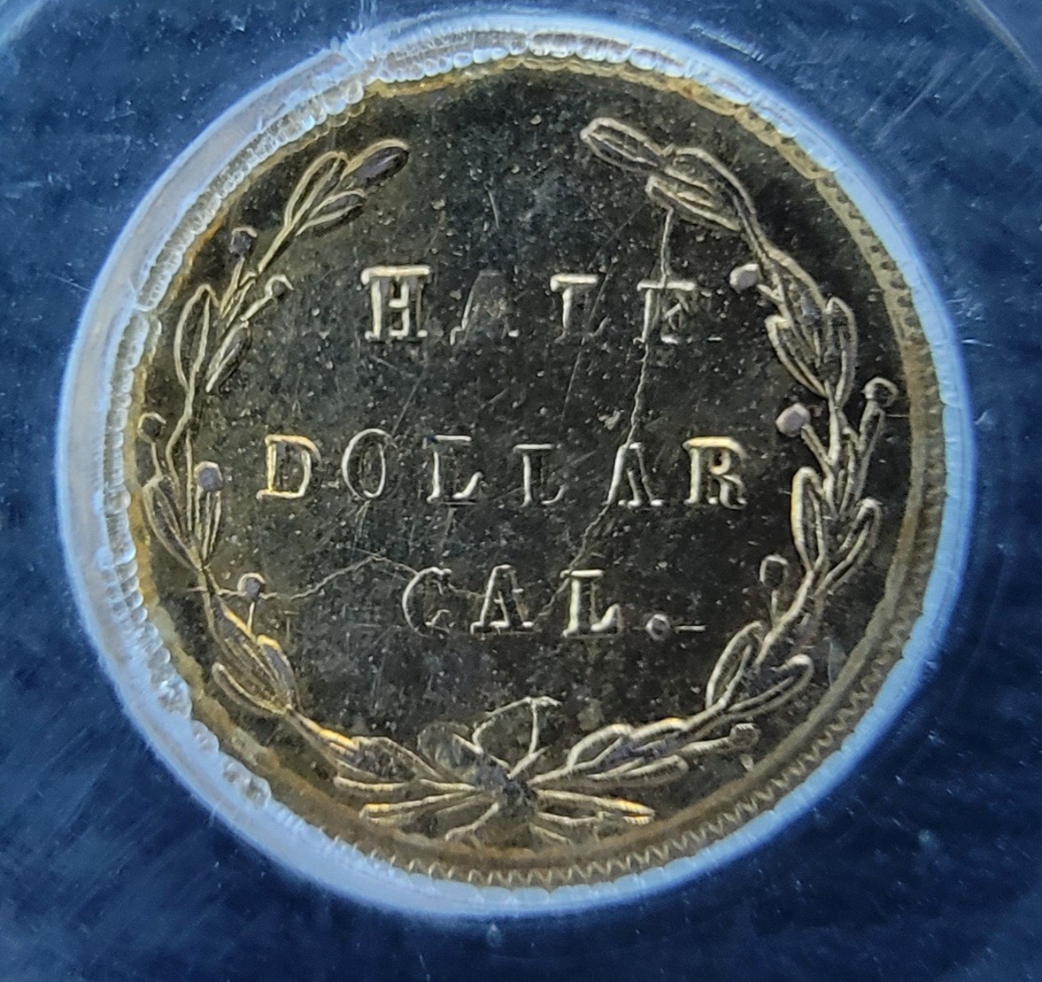 Cal. Fractional: 1871 50C PCGS AU58 (BG-1026) - California Fractional Gold