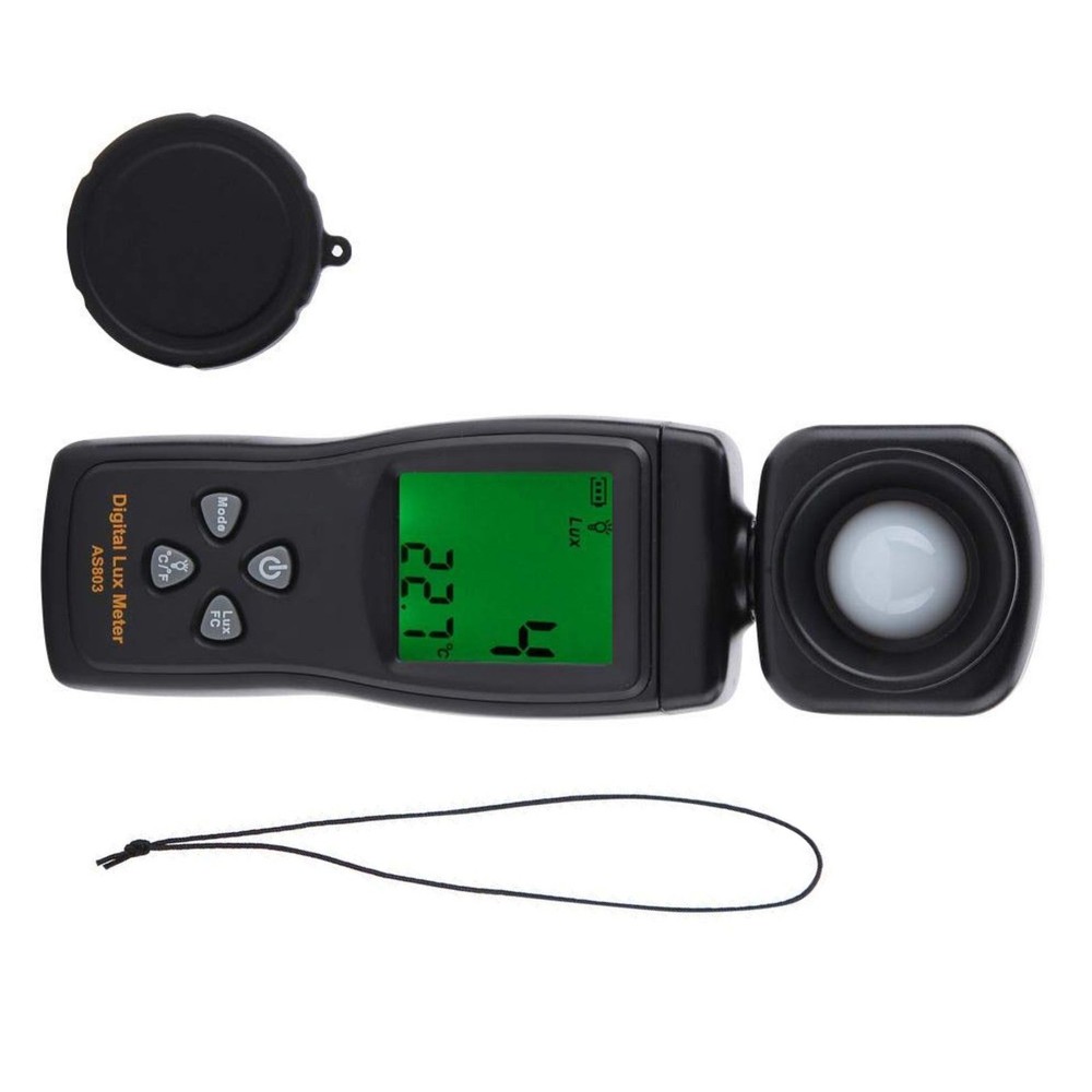 Compact&Lightweight Illuminance Meter 1-200K Lux For Multiple Applicantion