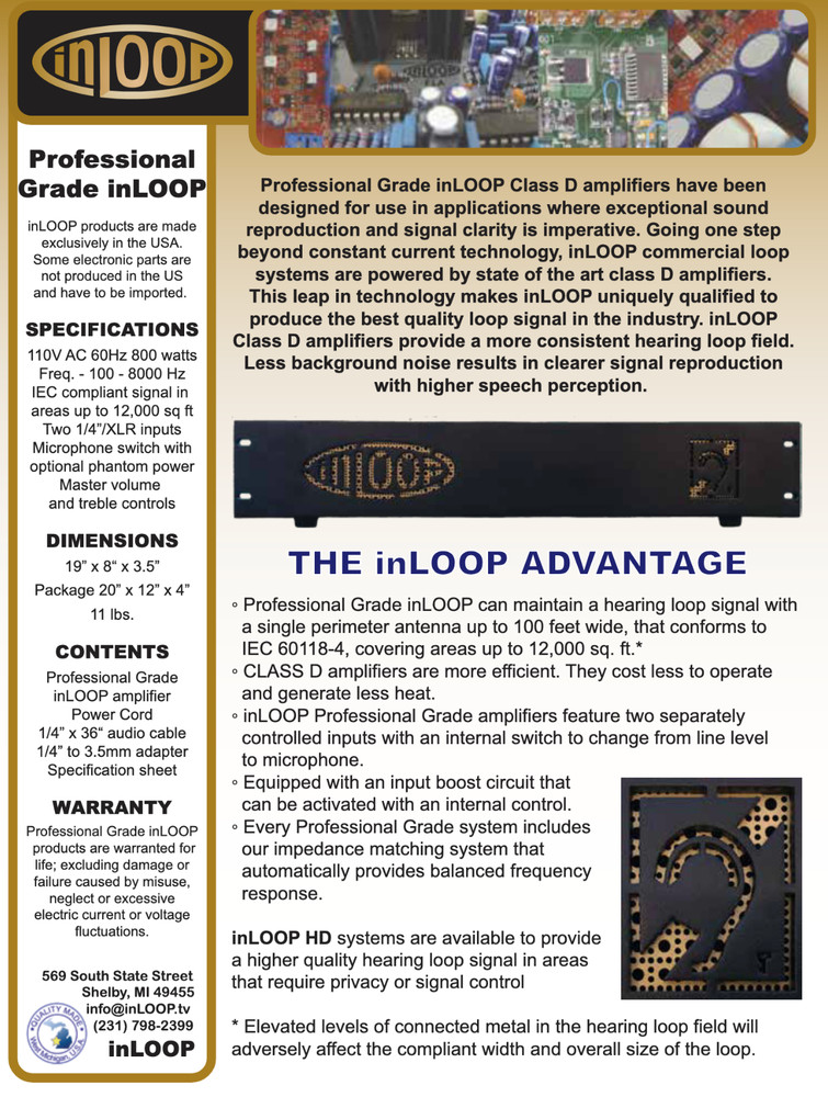 Professional Grade inLOOP Class D amplifier (Tested & Working!)