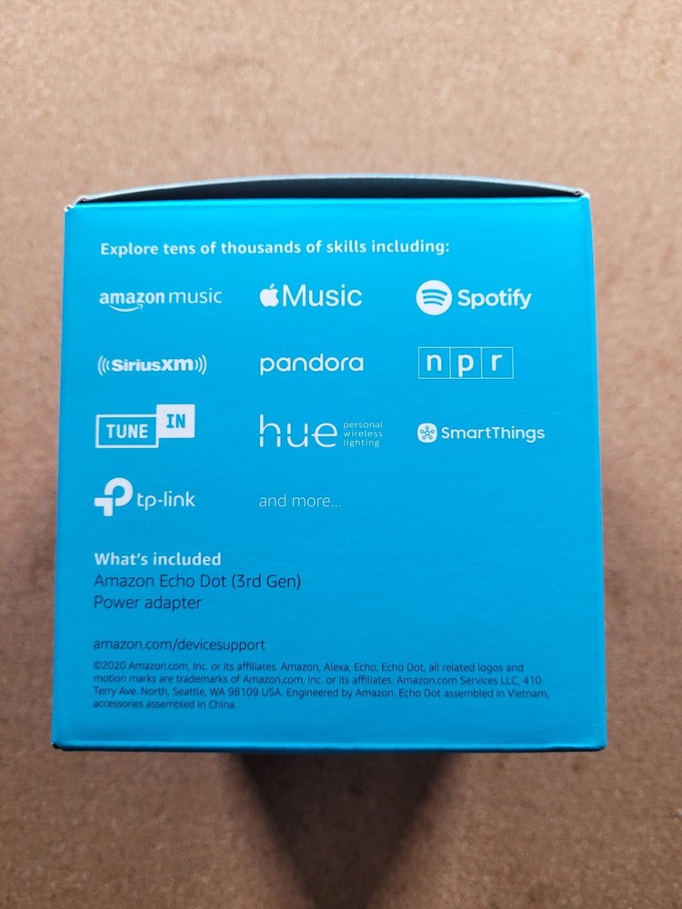 Amazon Echo Dot 3rd Gen Smart Speaker Alexa – Open Box Never Used