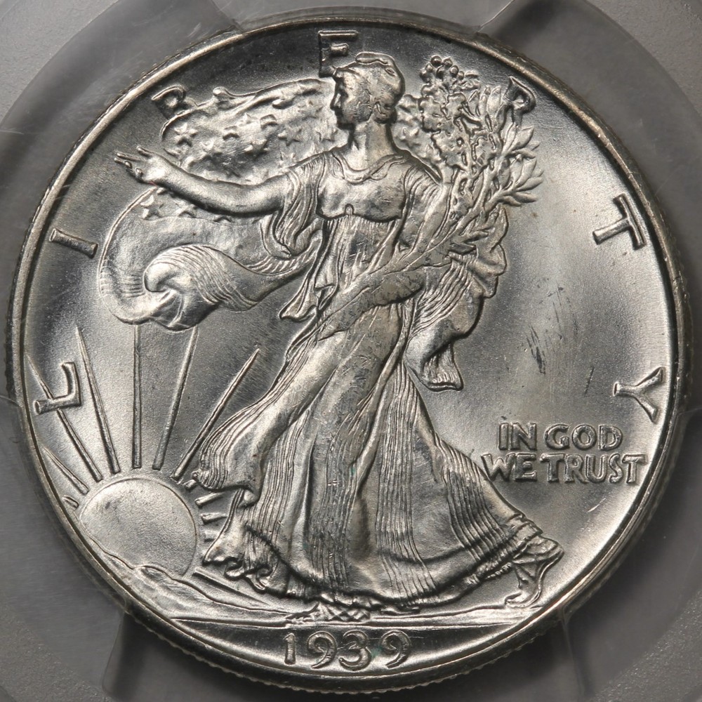 1939-D Walking Liberty Half Dollar PCGS & CAC MS-64