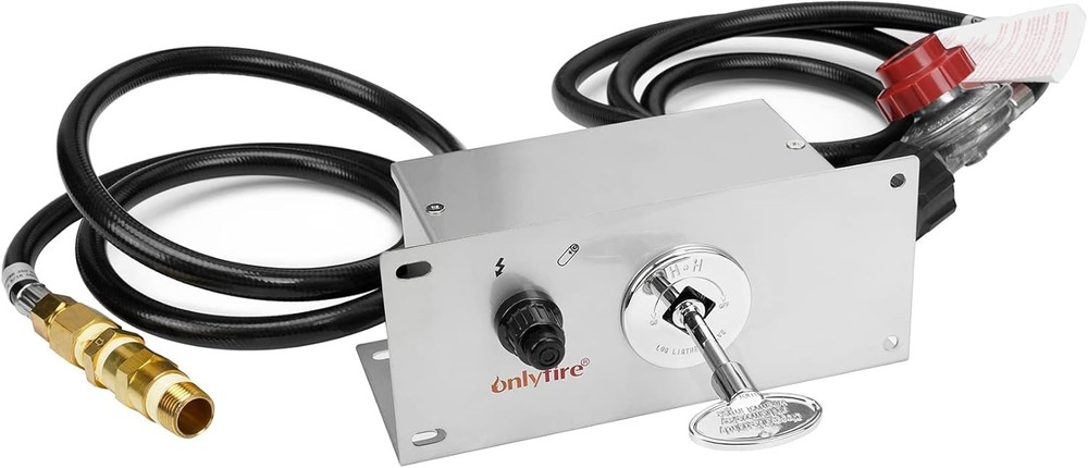All-in-One Propane Gas Fire Pit Ignition System Kit Includes Electronic Ignit...