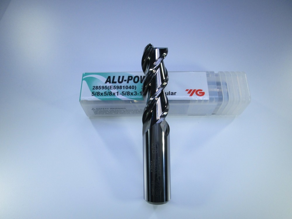 NEW YG 28595 E5981040 ALU-POWER HPC SOLID CARBIDE 5/8" END MILL MILLING TOOL