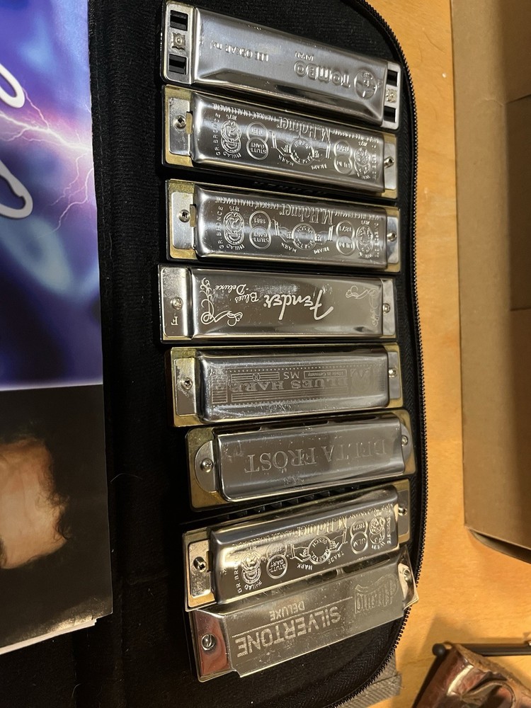 Lee Oskar, Hohner, Fender Diatonic Harmonica Set, Multiple Keys, Case
