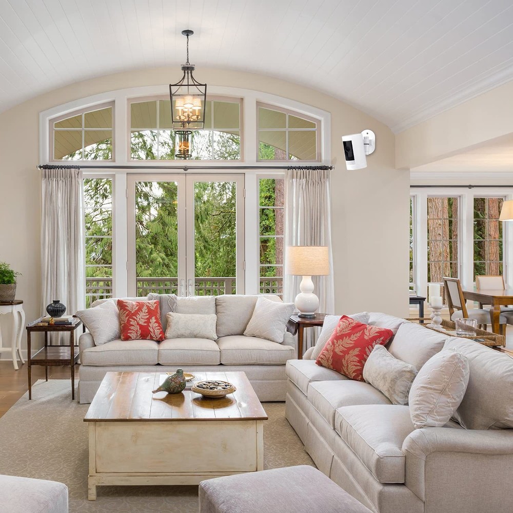 ALERTCAM 2Pack Adjustable Security Wall Mount Bracket for Stick 2Pack, White