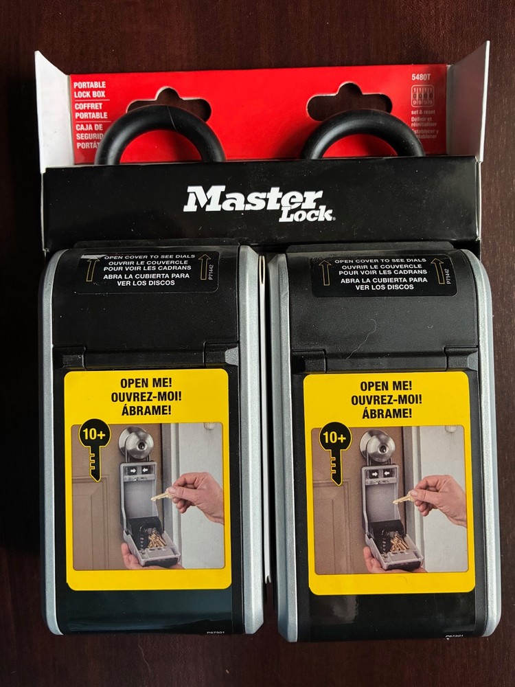 master lock portable lock box dual 4 digit code DUAL