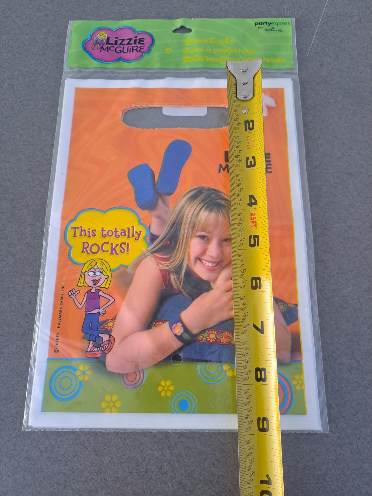 Lot Of 3 Lizzie McGuire Party Treat Loot Bags Hilary Duff Disney 24 Bags total