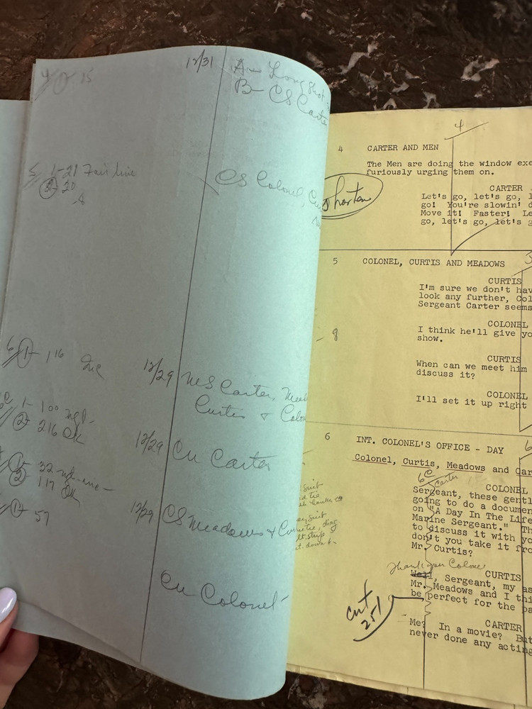 Gomer Pyle USMC - HEAVILY ANNOTATED Original Script - A STAR IS BORN #52