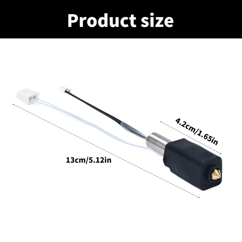 Precise Heating Tube with Thermistor for X3 3D Printer Extruders