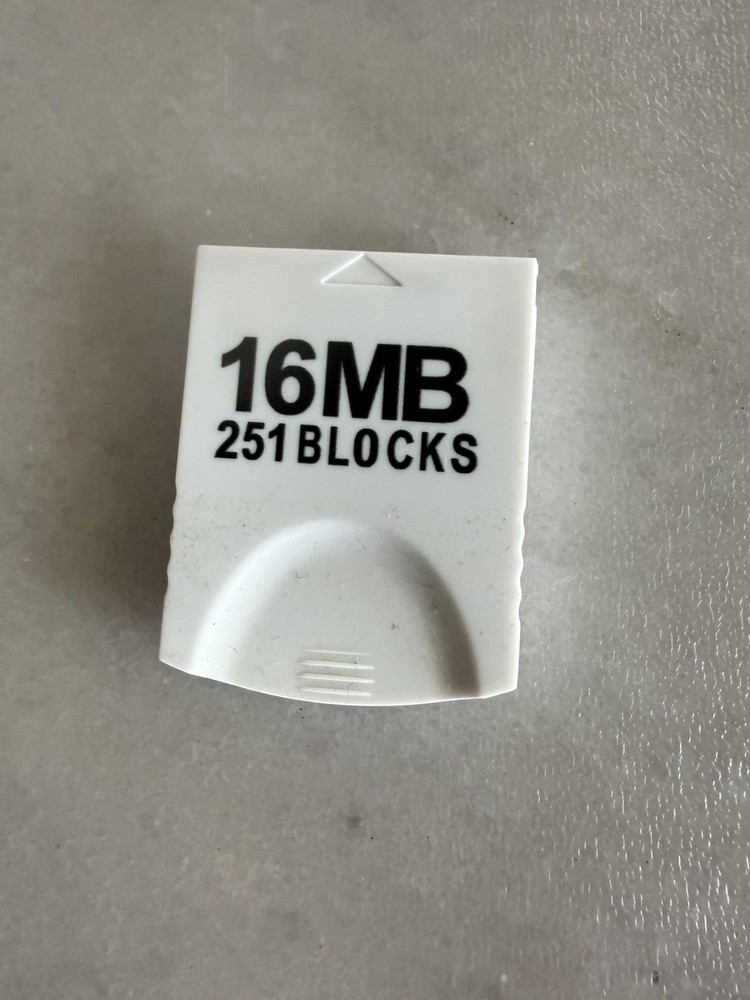Nintendo Gamecube Memory Card - 16MB - TESTED & Working !