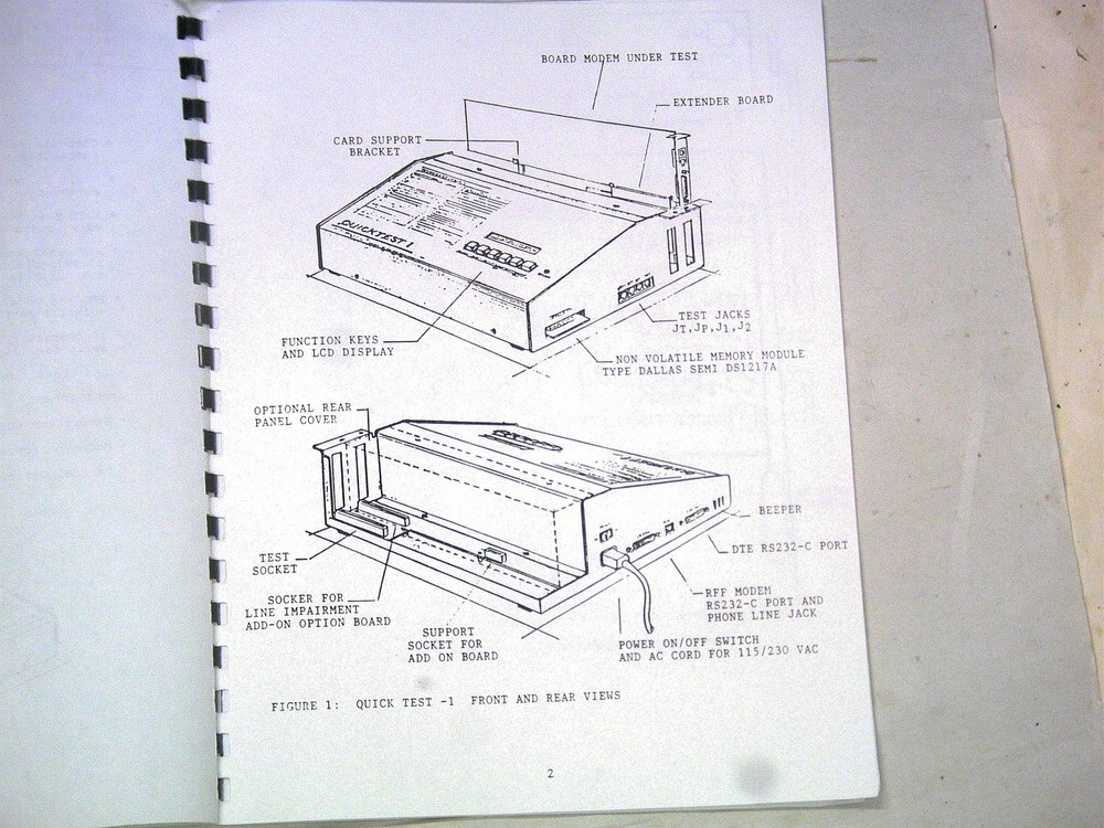 Navin Systems QuickTest-1 Board Modem Tester User Manual