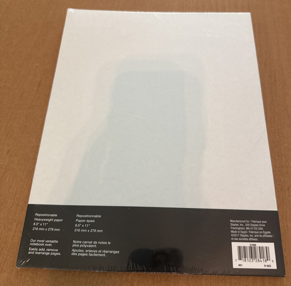 ARC Customizable Notebook System Weekly Planner Refill Paper 11" x 8.5" 50 Pgs