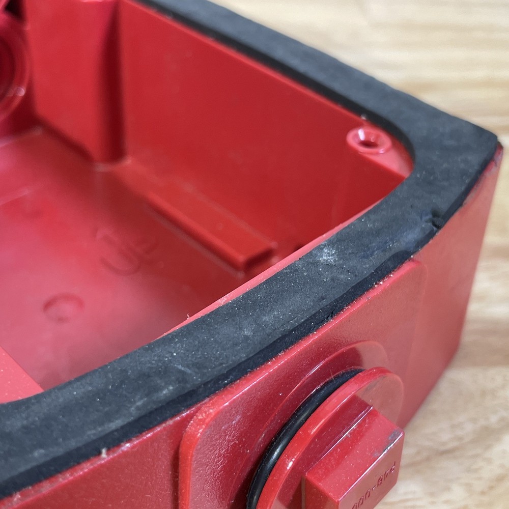 Red Weatherproof Back Box -- B59-0006